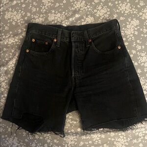 Levi's Premium Charcoal Denim Shorts